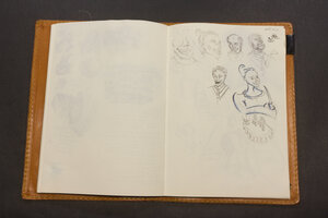 Concept sketches of people to use in a death at dinner piece. Tried to draw ghoulish ones and a pretty waitstaff person.